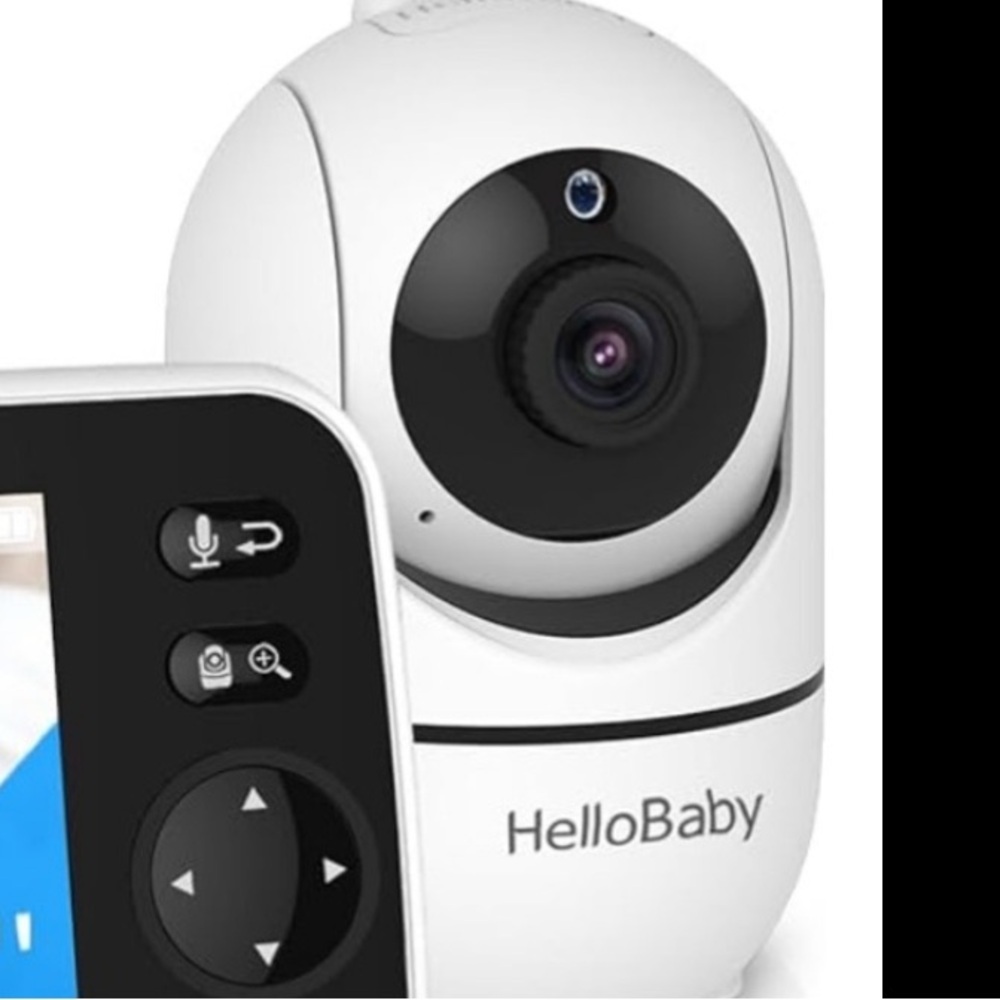 HelloBaby Pan-Tilt-Zoom Camera and Audio, Night Vision, VOX, 2-Way Talk 1000ft